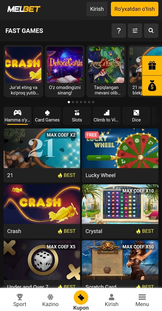 Melbet casino